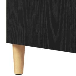 Berkfield Home Sideboard with Shelf Black oak 57 x 35 x 90 cm Engineered wood - thumbnail 9