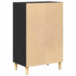 Berkfield Home Sideboard with Shelf Black oak 57 x 35 x 90 cm Engineered wood - thumbnail 7