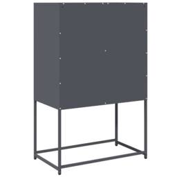 Berkfield Home Highboard Anthracite 68x39x107 cm Steel in Charcoal - Size: 68 x 39 x 107 cm - thumbnail 8