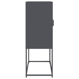 Berkfield Home Highboard Anthracite 68x39x107 cm Steel in Charcoal - Size: 68 x 39 x 107 cm - thumbnail 7