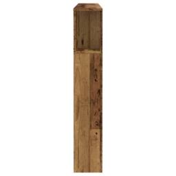 Berkfield Home Headboard Cabinet Old Wood 160x18.5x103.5 cm Engineered Wood in Brown - thumbnail 5