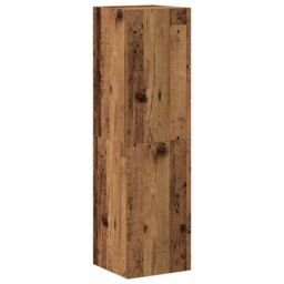 Berkfield Home Wall Mounted TV cabinets 3 pcs Old Wood Engineered Wood in Brown - thumbnail 4