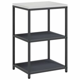 Berkfield Home with Shelf with Storage with Door Adjustable 2 pcs Anthracite Cold-rolled steel - thumbnail 5