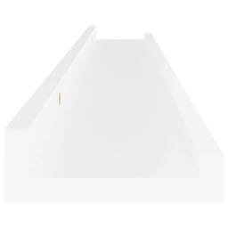 Berkfield Home Wall Shelves 4 pcs White 80x9x3 cm - Size: 80 x 9 x 3 cm - thumbnail 8