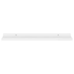 Berkfield Home Wall Shelves 4 pcs White 80x9x3 cm - Size: 80 x 9 x 3 cm - thumbnail 4