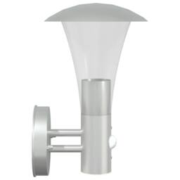Berkfield Home Outdoor Wall Light with Sensor Silver Stainless Steel - thumbnail 5