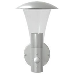 Berkfield Home Outdoor Wall Light with Sensor Silver Stainless Steel - thumbnail 4