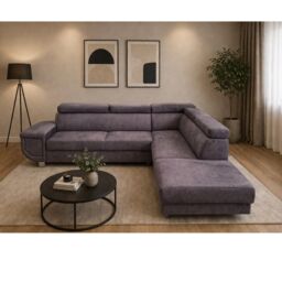Furniture 786 Artic Sofa-Bed with Storage Right Hand Facing Corner in Grey - thumbnail 5