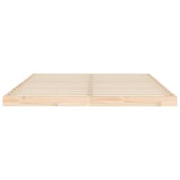 Berkfield Home Beautiful Bed Frame without Mattress 160x200 cm Solid Wood Pine in Light Tan - thumbnail 5