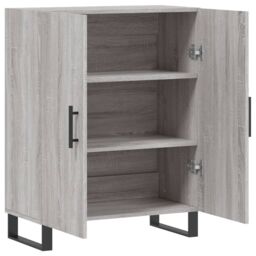 Berkfield Home Sideboard Grey Sonoma 69.5x34x90 cm Engineered Wood - thumbnail 6