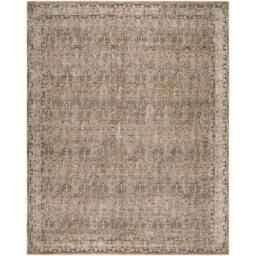 Livabliss Arda Vintage Green Grey Brown Taupe Traditional Boho Fringe Living Rug - Size: 153 cm x 220 cm - thumbnail 2
