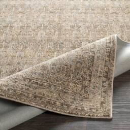 Livabliss Arda Vintage Green Grey Brown Taupe Traditional Boho Fringe Living Rug - Size: 153 cm x 220 cm - thumbnail 4