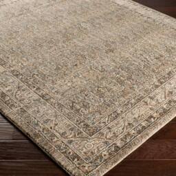 Livabliss Arda Vintage Green Grey Brown Taupe Traditional Boho Fringe Living Rug - Size: 153 cm x 220 cm - thumbnail 6