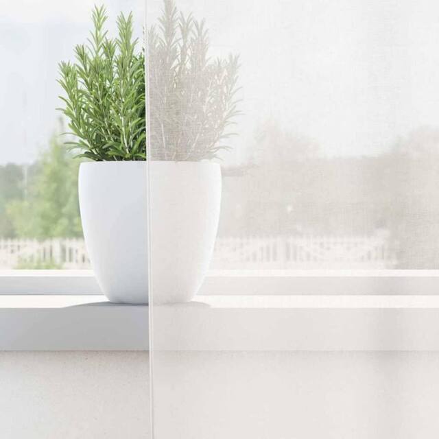 Berkfield Home Voile Curtains with Loops 2 pcs White 140x225 cm - image 1