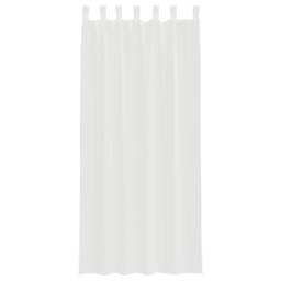 Berkfield Home Voile Curtains with Loops 2 pcs White 140x225 cm - thumbnail 4