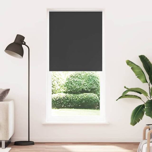 Berkfield Home Roller Blind Blackout 100 x 230 cm Black - image 1