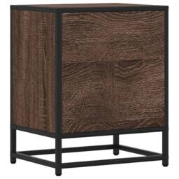 Berkfield Home Decorative Bedside Cabinets 2 pcs Brown Oak 40x31x50 cm Engineere - Size: 40 x 31 x 50 cm - thumbnail 8