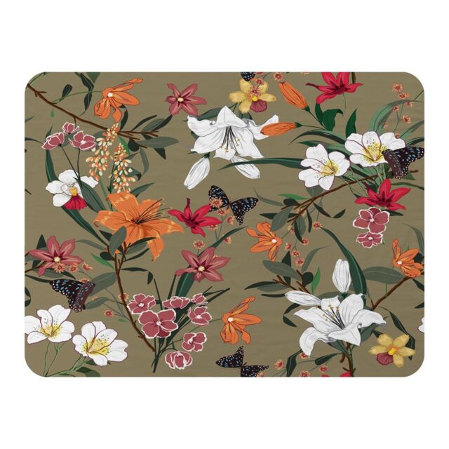 Benjamin Tate Design Selection Of Flowers Blanket in Natural - Size: 120 cm x 150 cm - image 1