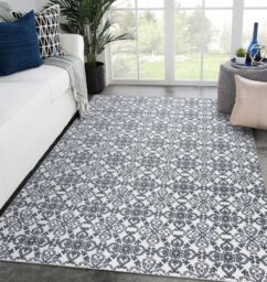 RugsX Argent Rug in White - Size: 160 cm x 220 cm - thumbnail 5