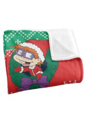 Nickelodeon 90'S Combo Character Wreaths Silky Touch Super Soft Throw Blanket 152 X 127 cm in White - thumbnail 3