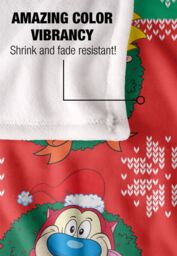 Nickelodeon 90'S Combo Character Wreaths Silky Touch Super Soft Throw Blanket 152 X 127 cm in White - thumbnail 4