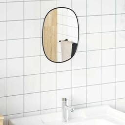 Berkfield Home Wall Mirror Black 40x30 cm - thumbnail 3