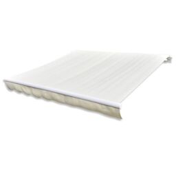 Berkfield Home Awning Top Sunshade Canvas Cream 4 x 3 m in Beige - thumbnail 2