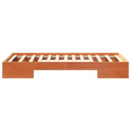Berkfield Home Floor Bed Frame with Storage Brown 80 x 200 cm Solid pine wood in Light Brown - thumbnail 6