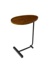 H&O Direct Metal Side Table with E1 MDF Tabletop in Walnut - thumbnail 5