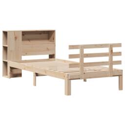 Berkfield Home Decorative Bookcase Bed without Mattress 75x190 cm Small Single S in Light Tan - thumbnail 1