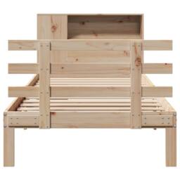Berkfield Home Decorative Bookcase Bed without Mattress 75x190 cm Small Single S in Light Tan - thumbnail 4