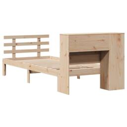 Berkfield Home Decorative Bookcase Bed without Mattress 75x190 cm Small Single S in Light Tan - thumbnail 6