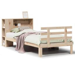 Berkfield Home Decorative Bookcase Bed without Mattress 75x190 cm Small Single S in Light Tan - thumbnail 3