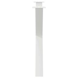 Berkfield Home Dining Table Legs X-Shaped 2 pcs White 90x(72-73) cm Steel - thumbnail 6