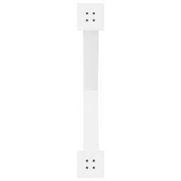 Berkfield Home Dining Table Legs X-Shaped 2 pcs White 90x(72-73) cm Steel - thumbnail 7