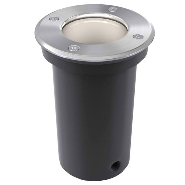 Berkfield Home Outdoor Ground Lights 3 pcs Round in Silver - image 1