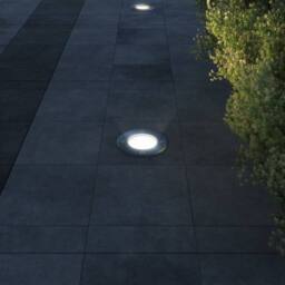 Berkfield Home Outdoor Ground Lights 3 pcs Round in Silver - thumbnail 7