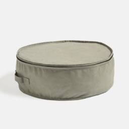 OHS Plain Wreath Storage Bag Xmas Decoration Holder Organiser in Light Khaki - thumbnail 3