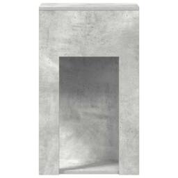 Berkfield Home Durable Computer Tower Stand with Drawer Concrete Grey 30x44x74 cm - Size: 30 x 44 x 74 cm - thumbnail 6