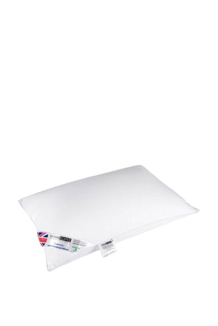 Homescapes Anti Bacterial Pillow Super Microfibre Extra Fill, 48 x 74 cm in White - image 1