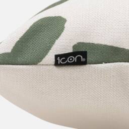 icon Indoor & Outdoor Waterproof Cushion Set of 4 Teal Grey Geometric Waterproof Cushion in Natural - Size: 43 cm x 43 cm - thumbnail 5