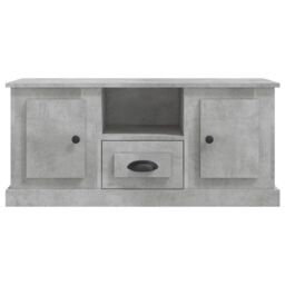 Berkfield Home TV Cabinet Concrete Grey 100x35.5x45 cm Engineered Wood - thumbnail 6