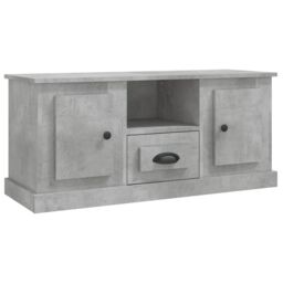 Berkfield Home TV Cabinet Concrete Grey 100x35.5x45 cm Engineered Wood - thumbnail 2