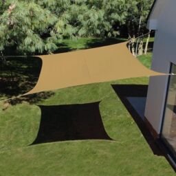 2x2m Square Sand Premium Waterproof Sail Shade
