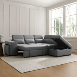 Home Detail Scarlett Right-Hand Corner Sofa With Storage in Grey - thumbnail 2