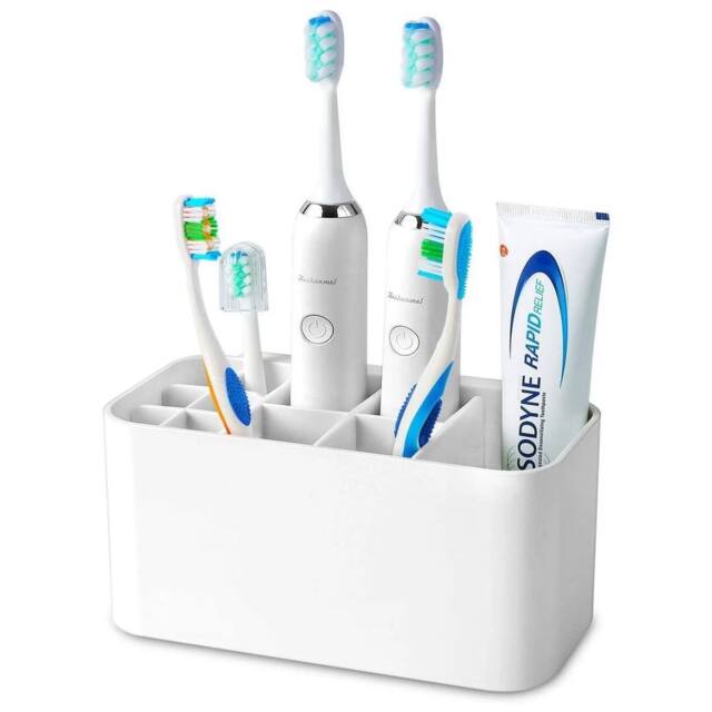 Kelvenix Wall Mounted Toothbrush Holder in White - image 1