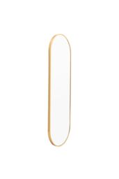 Living and Home 50x160cm Gold Capsule-Shaped Full-Length Mirror Metal Frame Wall-Mounted Dressing Mirror - Size: 50x160 cm - thumbnail 3