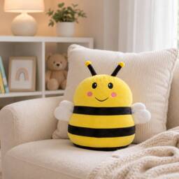 Marco Paul Soft Plush Squishy Pillow - Bumblebee in Yellow - thumbnail 7