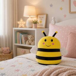 Marco Paul Soft Plush Squishy Pillow - Bumblebee in Yellow - thumbnail 8