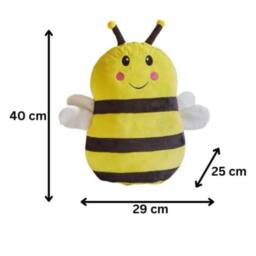 Marco Paul Soft Plush Squishy Pillow - Bumblebee in Yellow - thumbnail 2
